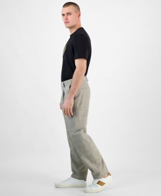 Hugo Boss Men's Theodor Slim-Fit Plaid Pleated Pants 