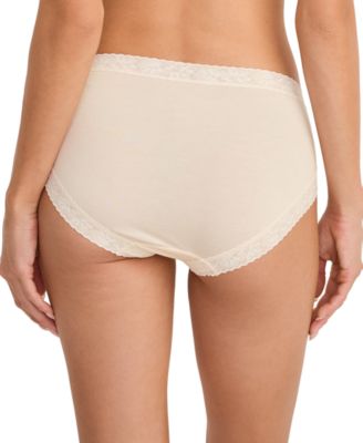 Women's High-Cut Lace Trimmed Brief Underwear 4611