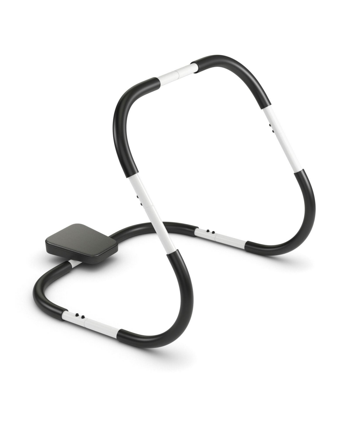 Portable Ab Trainer with Headrest and Foam Handle for Office Home Gym - Black
