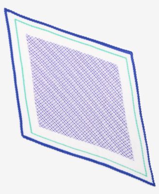 On 34th - Pleated Geo-Dot Square Scarf