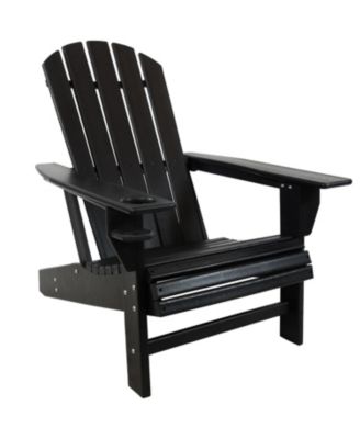 Outdoor Lake Style Adirondack Chair with Cup Holder