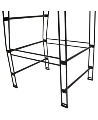 Indoor/Outdoor Furniture Steel Wire Bar-Height Dining Chair - Black