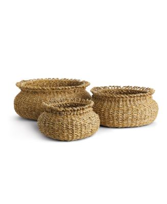 Seagrass Loop Baskets Set of 3 - Macy's