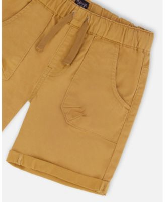 Boy Stretch Twill Short Tan - Toddler|Child