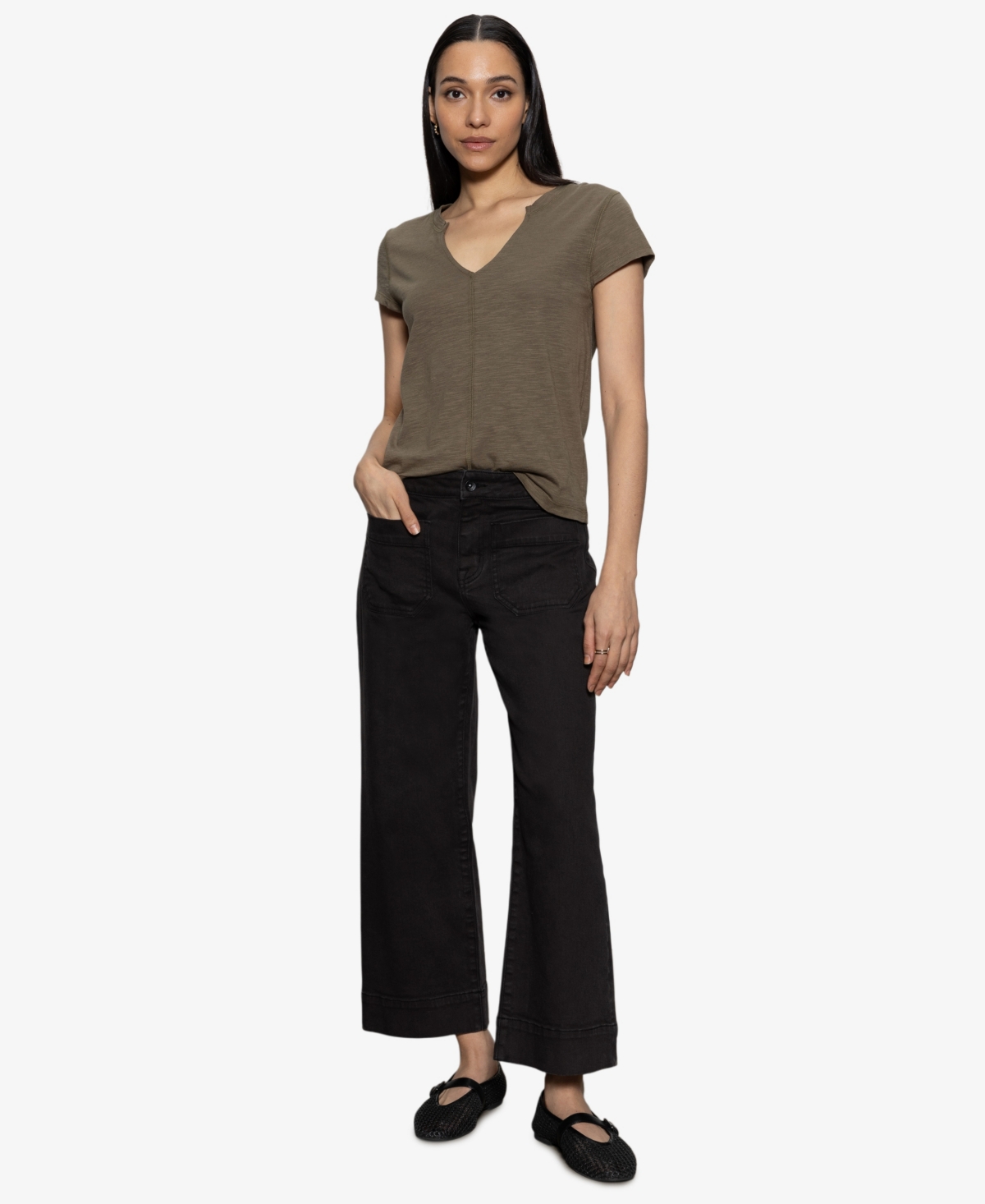 Sanctuary The New Girl Tee In Burnt Olive