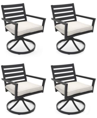 Astaire Outdoor 4-pc Swivel Chair Bundle Set