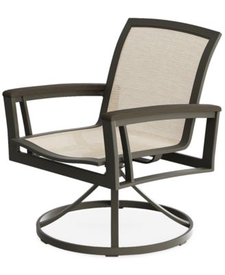 CLOSEOUT! Bartow Outdoor Dining Swivel Chair, Created for Macy's