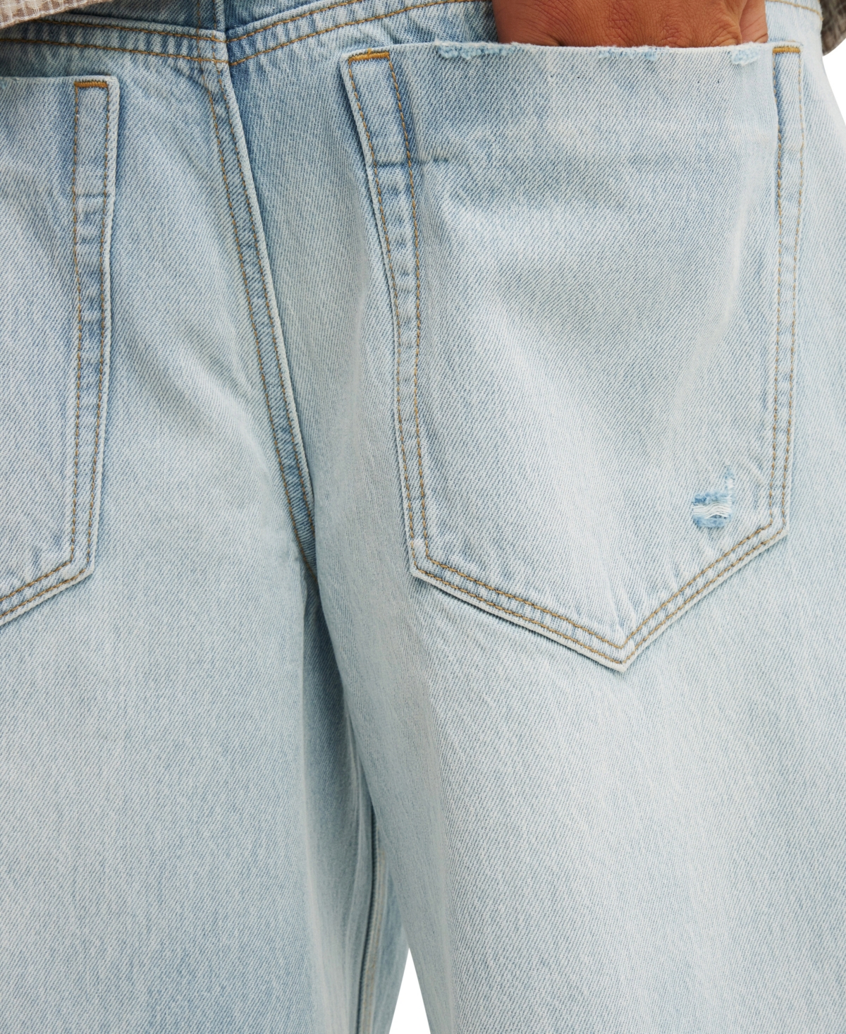 Shop Cotton On Men's Super Baggy Engineered Jean In Oasis Blue