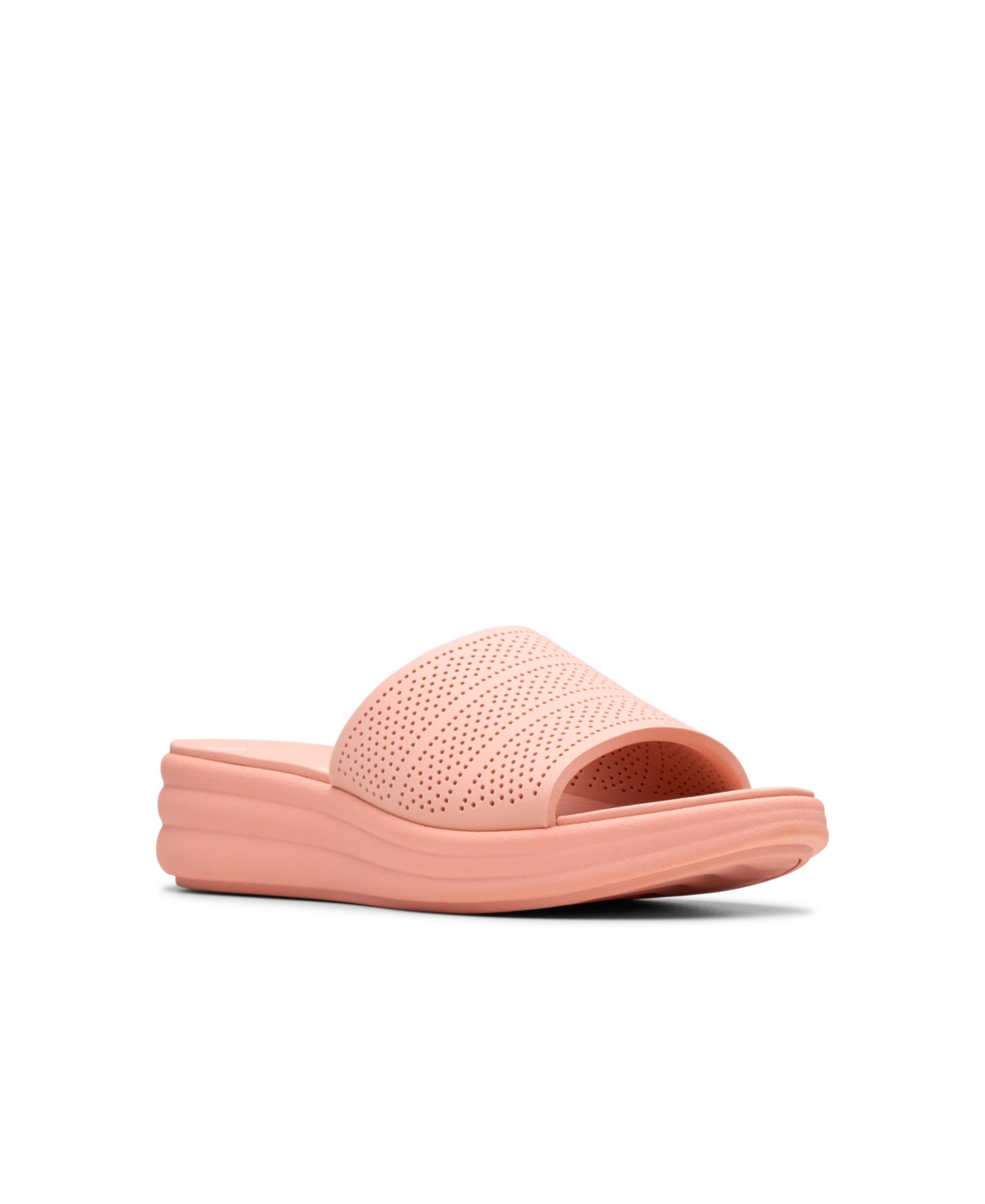 Clarks Cloudsteppers Women's Drift Twist Slip-on Flat Sandals In Peach
