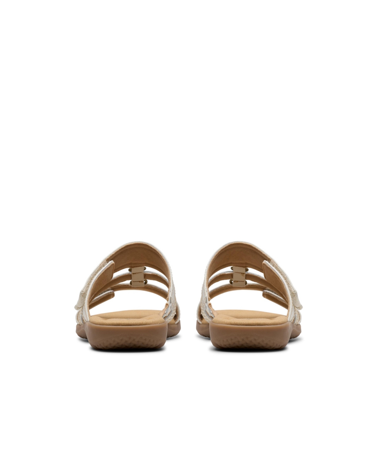 Clarks Collection Women's Elizabelle Ave Slip-on Flat Sandals In Off White Leather