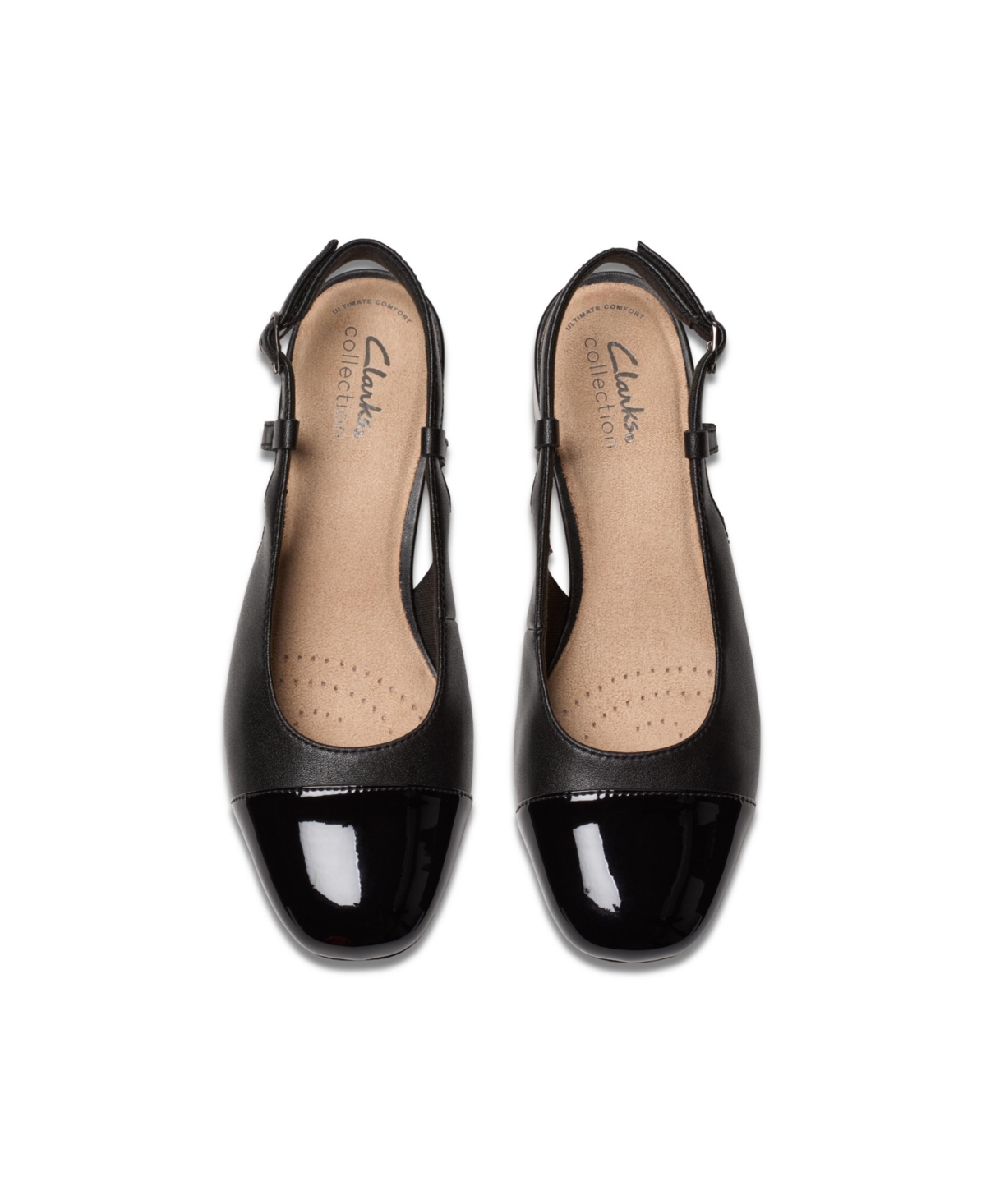 Clarks Collection Women's Marilyn Rose Buckle Shoes In Black Combi Leather