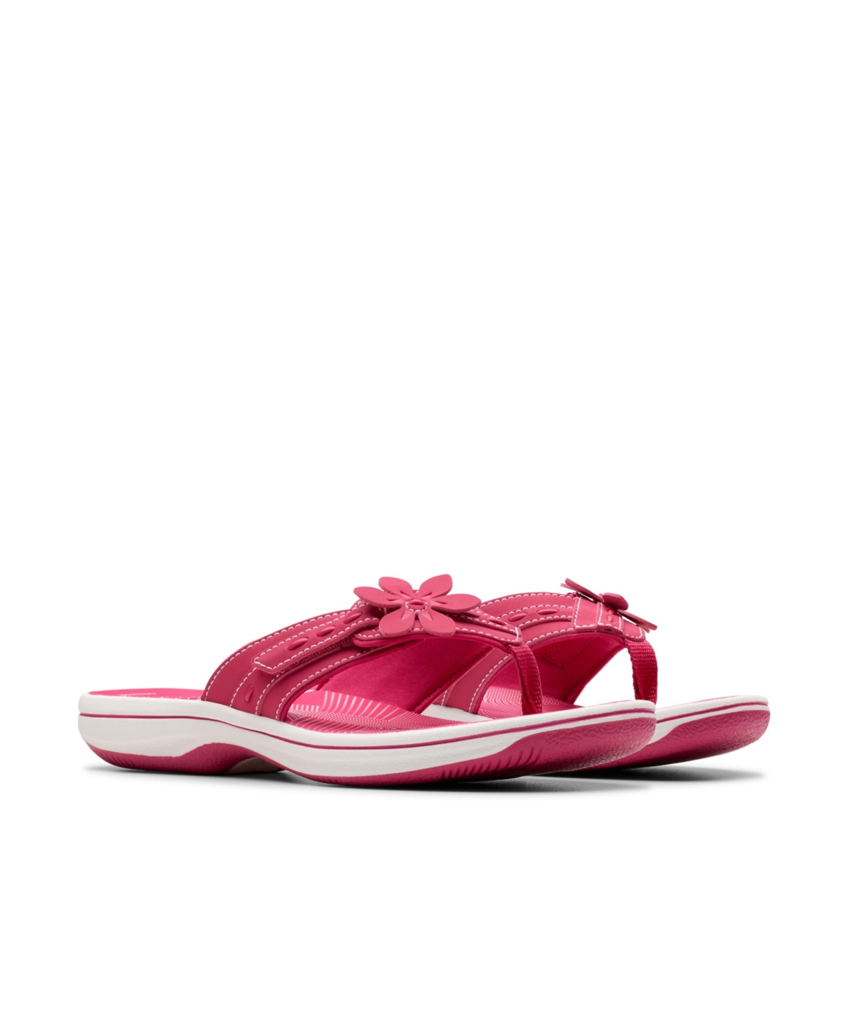 Clarks Cloudsteppers Women's Breeze Opal H Sandals In Raspberry