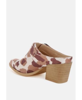 Nometa Faux Suede Buckle Detail Mules