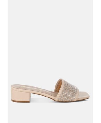 Gisella Raffia Slip On Sandals