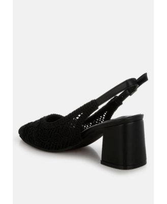 Womens Tolina Woven Design Slingback Sandals