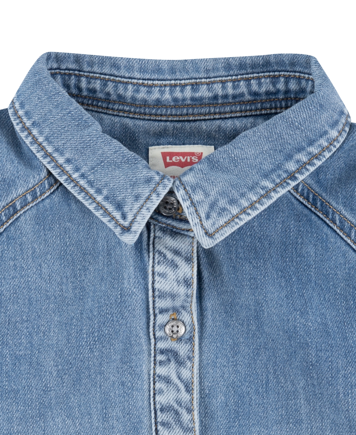 LEVI'S BIG GIRLS WESTERN BUTTON UP DRESS 