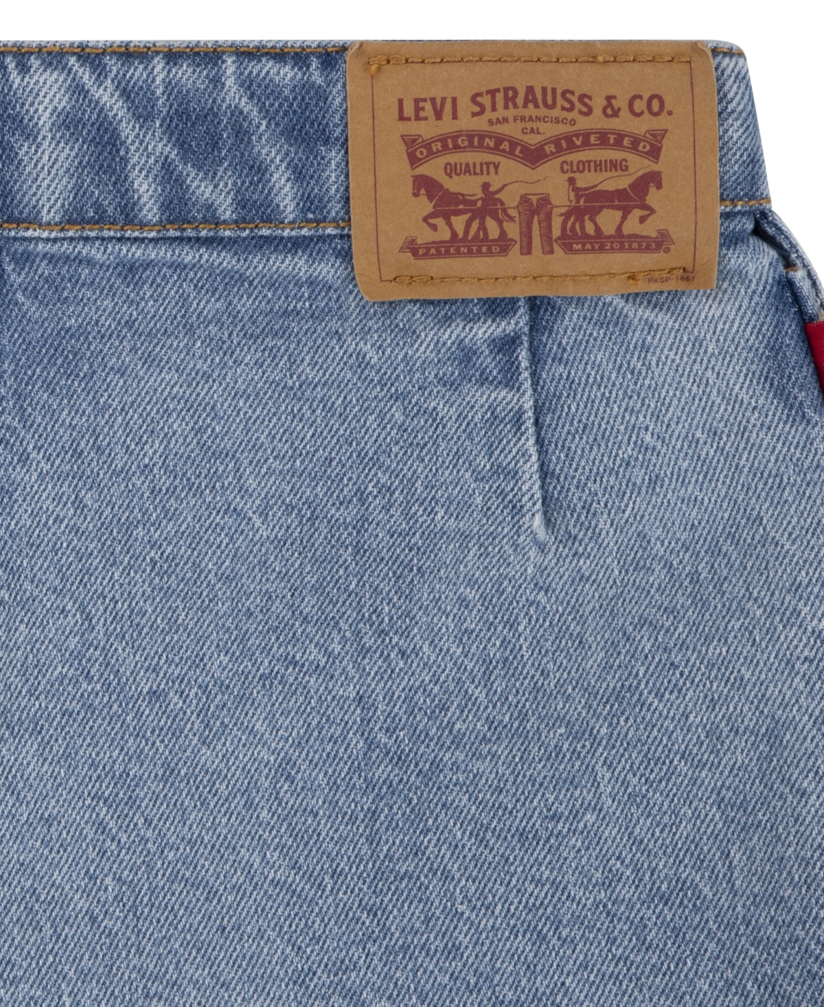 Shop Levi's Big Girls High Rise Cargo Denim Skort In Flower Child