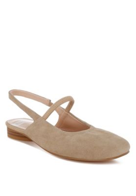 Rag and Co Womens Bounzi Soft Suede Leather Slingback Sandals