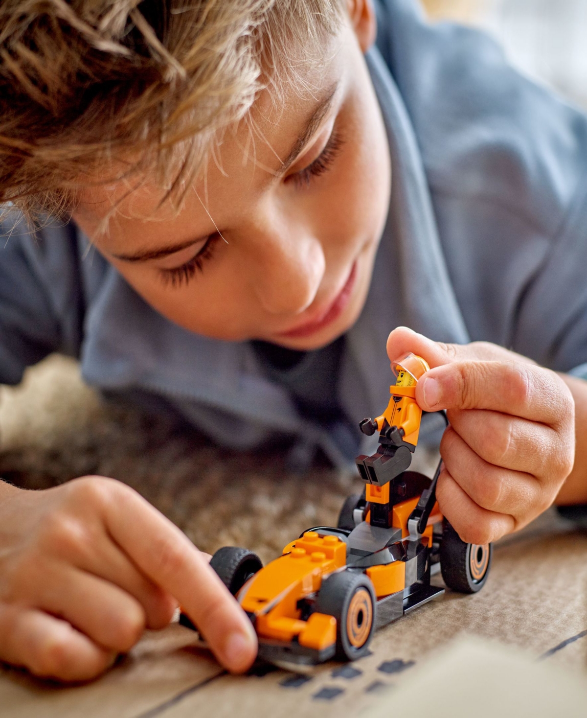 Lego City F1 Driver With Mclaren Race Car Building Toy 60442, 86 Pieces In Multi Color