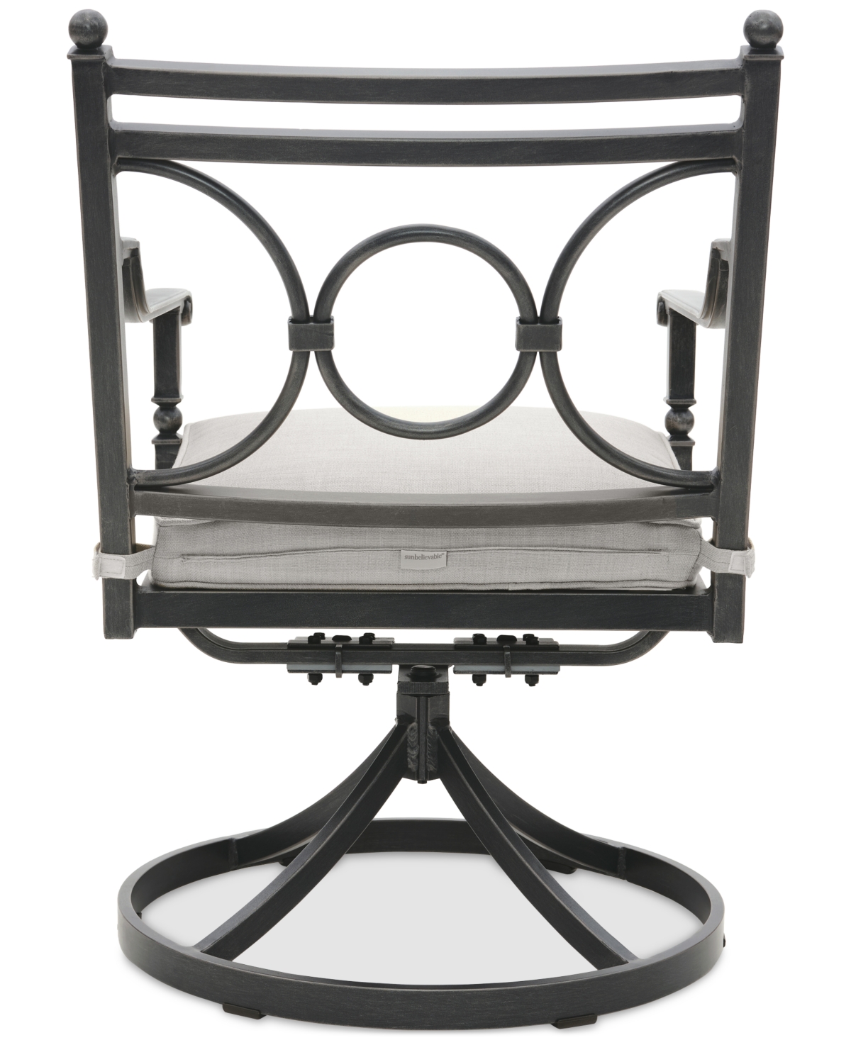 AGIO WYTHBURN MIX AND MATCH SCROLL OUTDOOR SWIVEL CHAIR, CREATED FOR MACY'S 