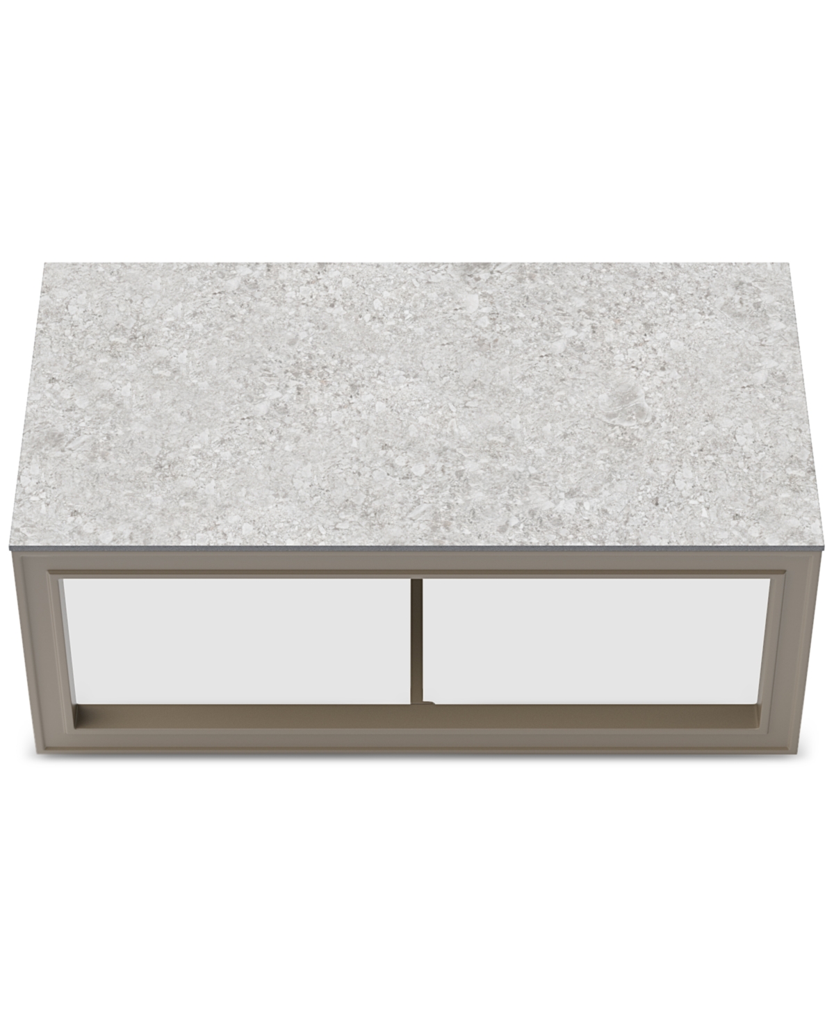 Agio Sonetta Outdoor Coffee Table In Light Beige