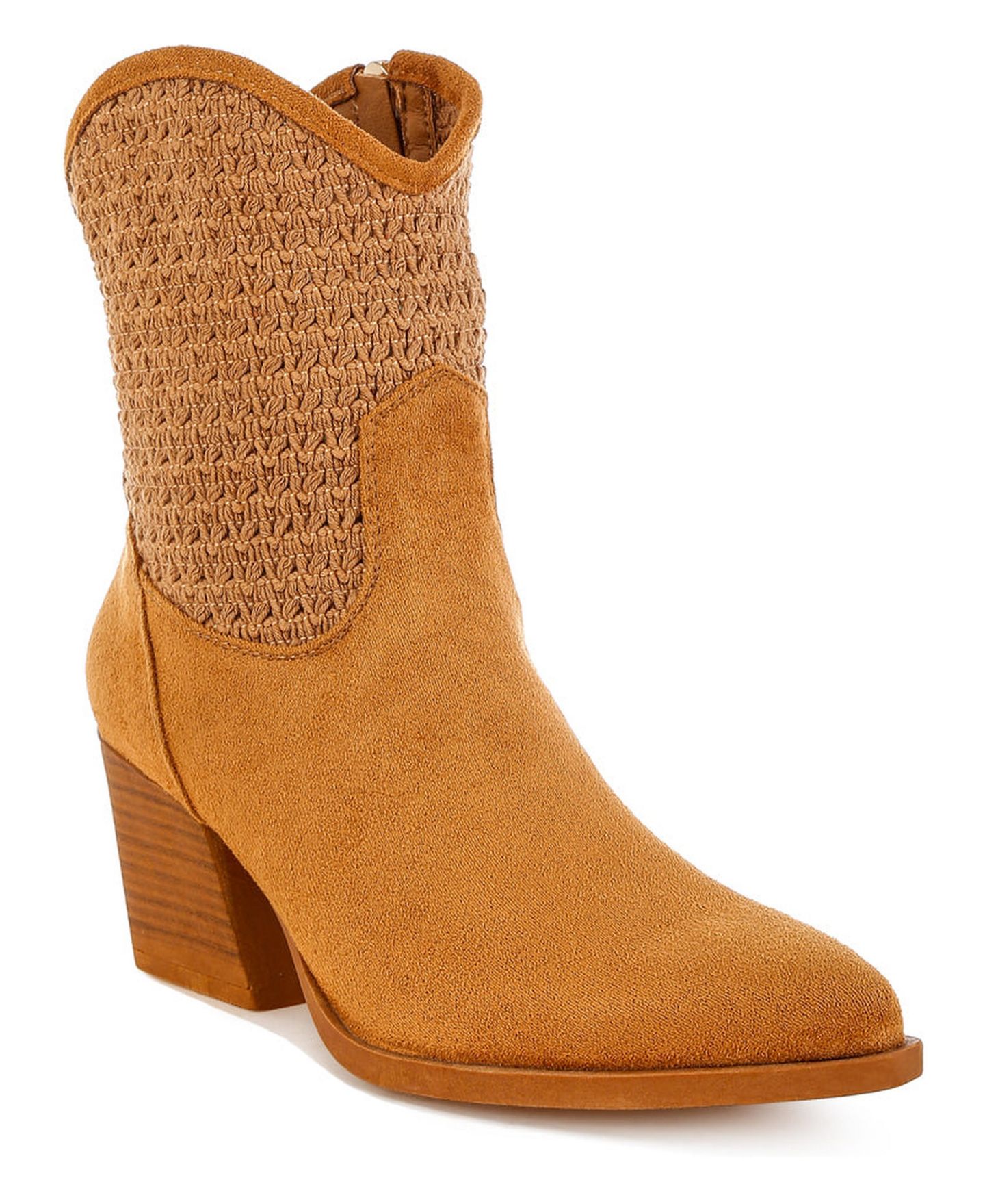 Женские ботинки London Rag Bimmy Woven Pointy Western, цвет: Бежевый / Хаки — фото 2