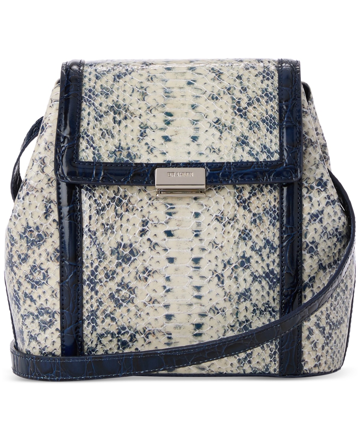 Brahmin Margo Cirrus Small Leather Crossbody In Anchor