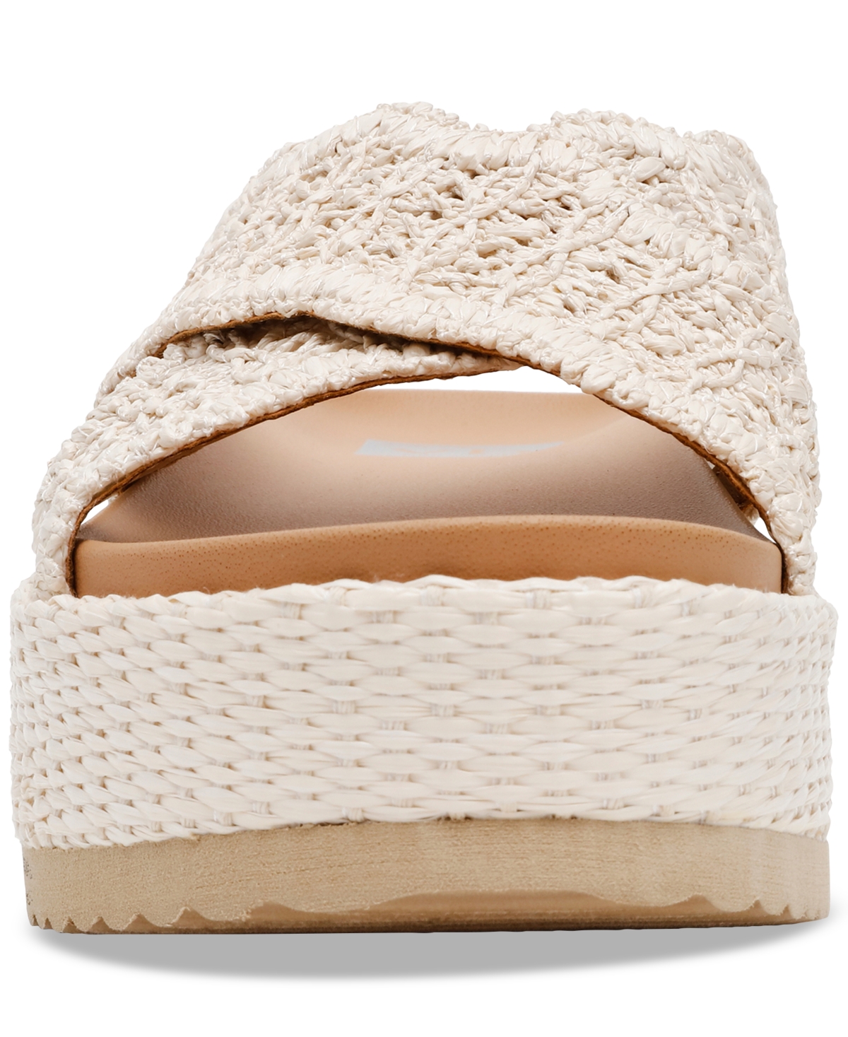 Dv Dolce Vita Women's Sivan Crisscross Platform Sandals In Ivory Raffia