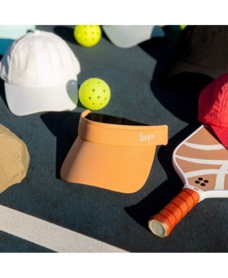 Women's Adjustable Band Sport Visor - Light Orange