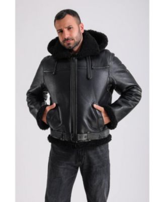 Men's Premium Black Sheepskin Jacket