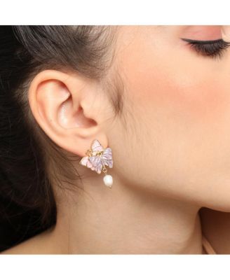 Duo-Papillon Drop Earrings