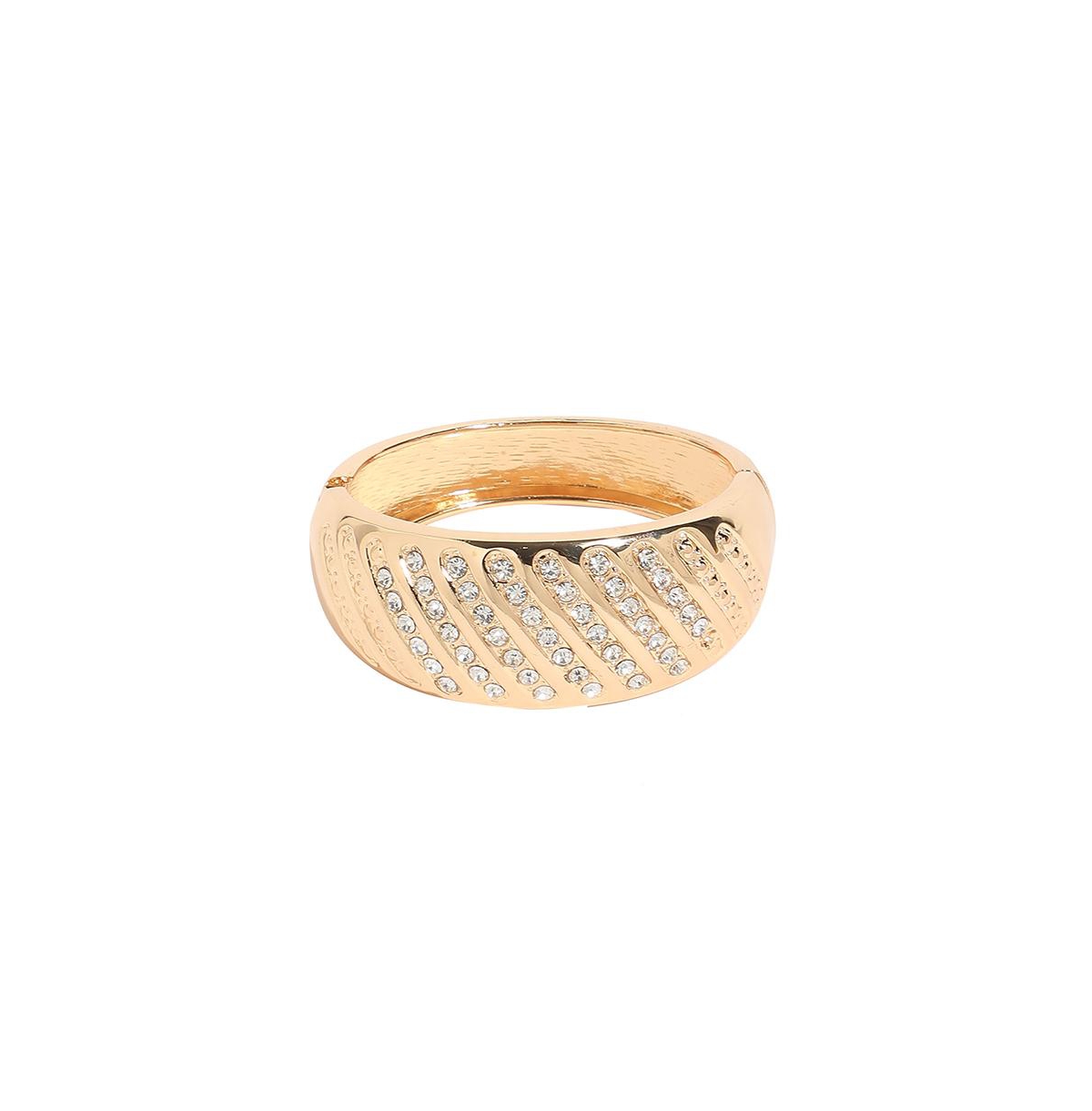 Twisted Lined Bracelet - Gold