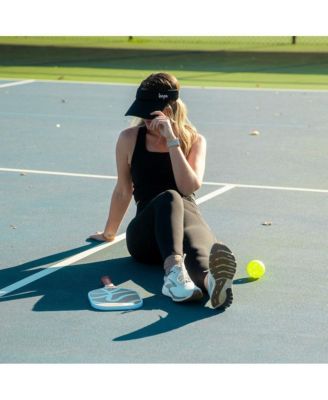 Women's Adjustable Band Sport Visor - Black
