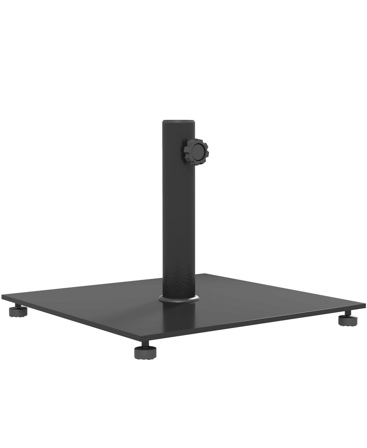 Square Patio Umbrella Base, 29 lbs Metal Umbrella Sd, - Black