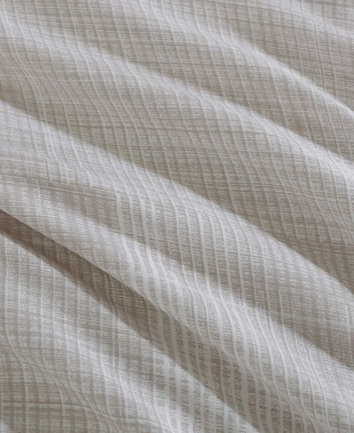 Calvin Klein Textural Rib Cotton Sateen 3-pc. Comforter Set, Queen In Warm Taupe