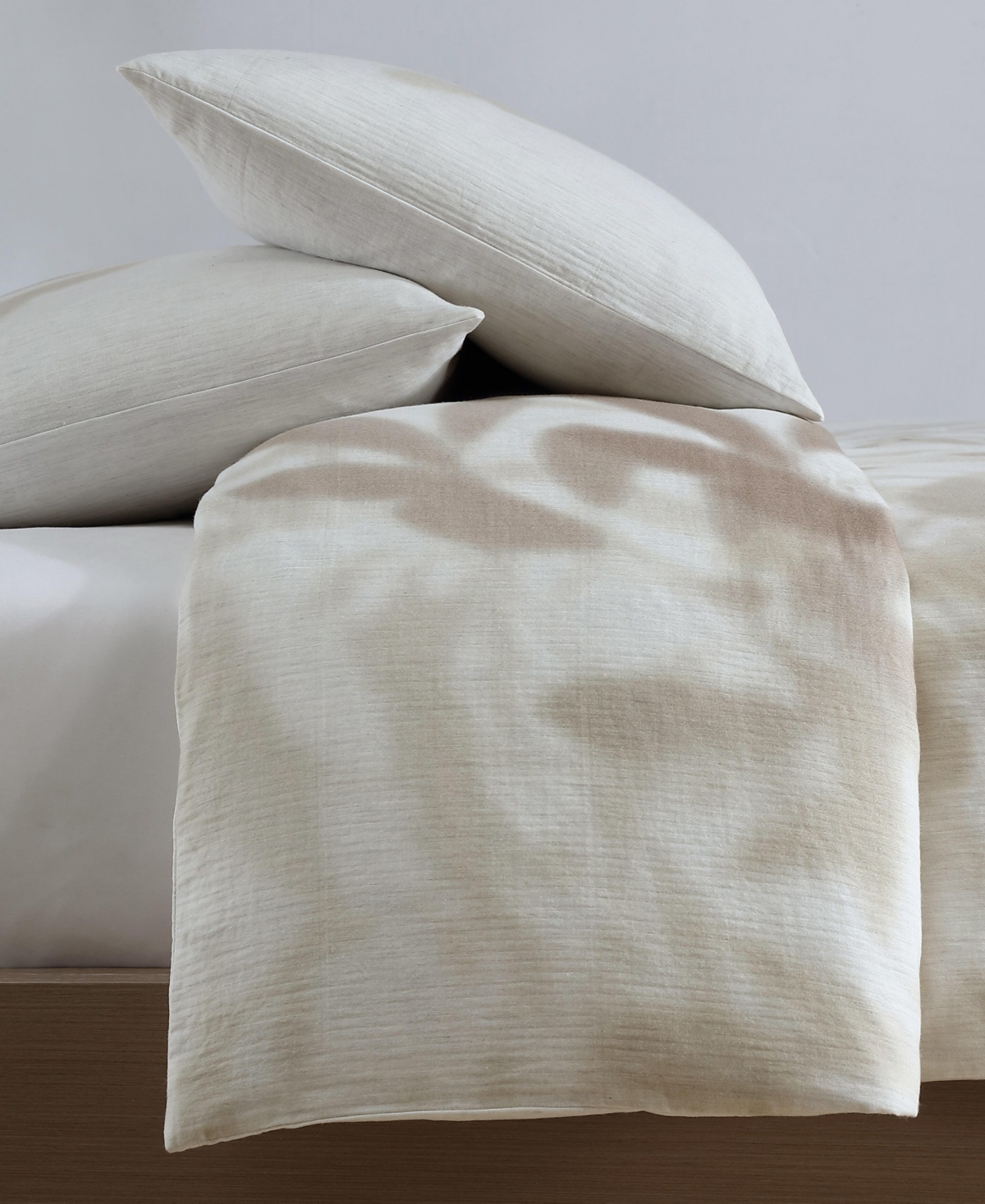 Calvin Klein Shadow Branches Comforter Set In Camel