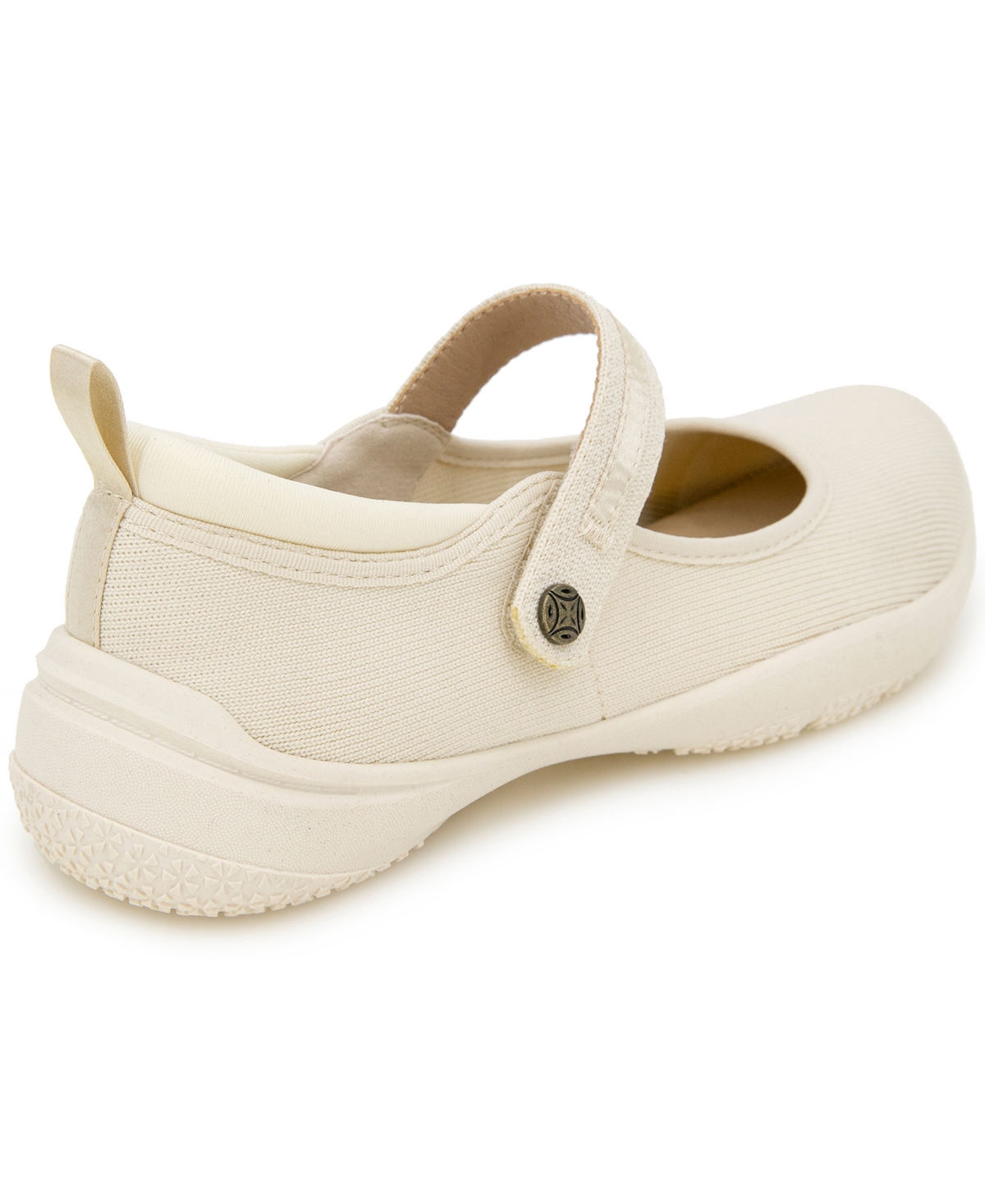 Jbu Women's Merry Mary Jane Flat Shoe In Dark Eggshell
