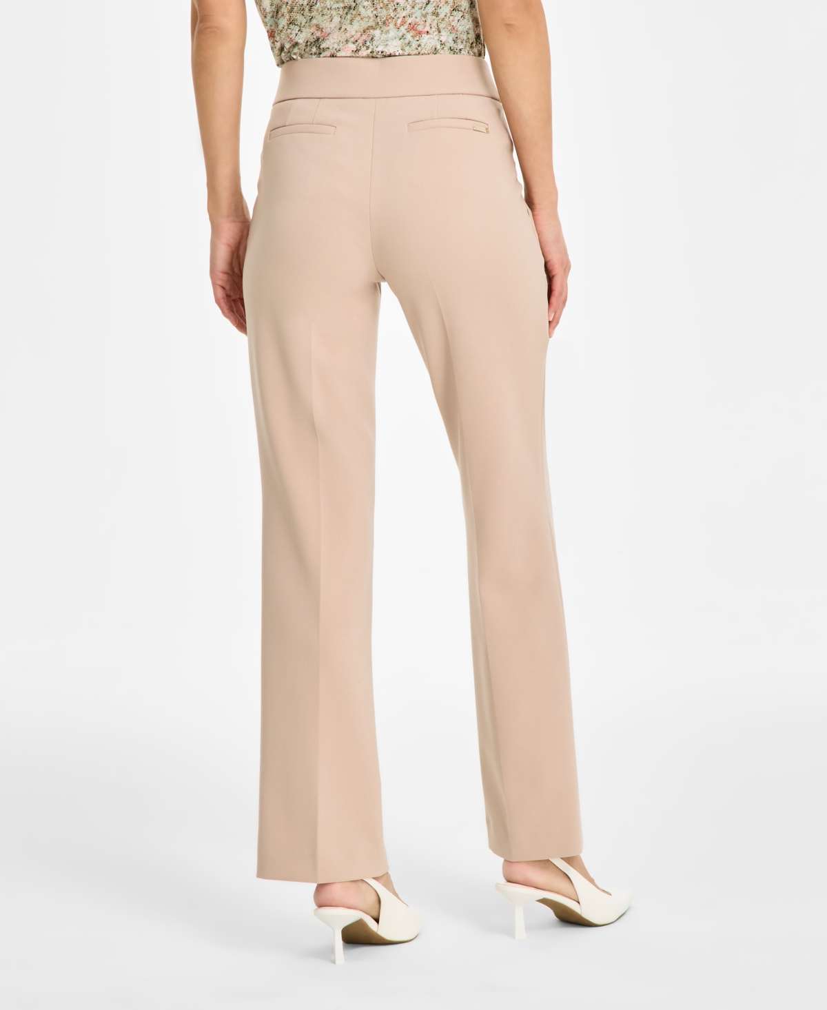 Anne Klein Women's Mid Rise Pull-on Pants