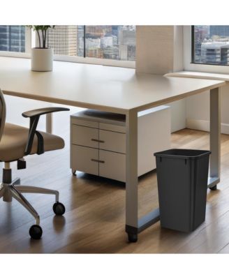 Polymer Replacement 27 qt. Trash Bin, Black, 2 Pack, RV-1024-18-2