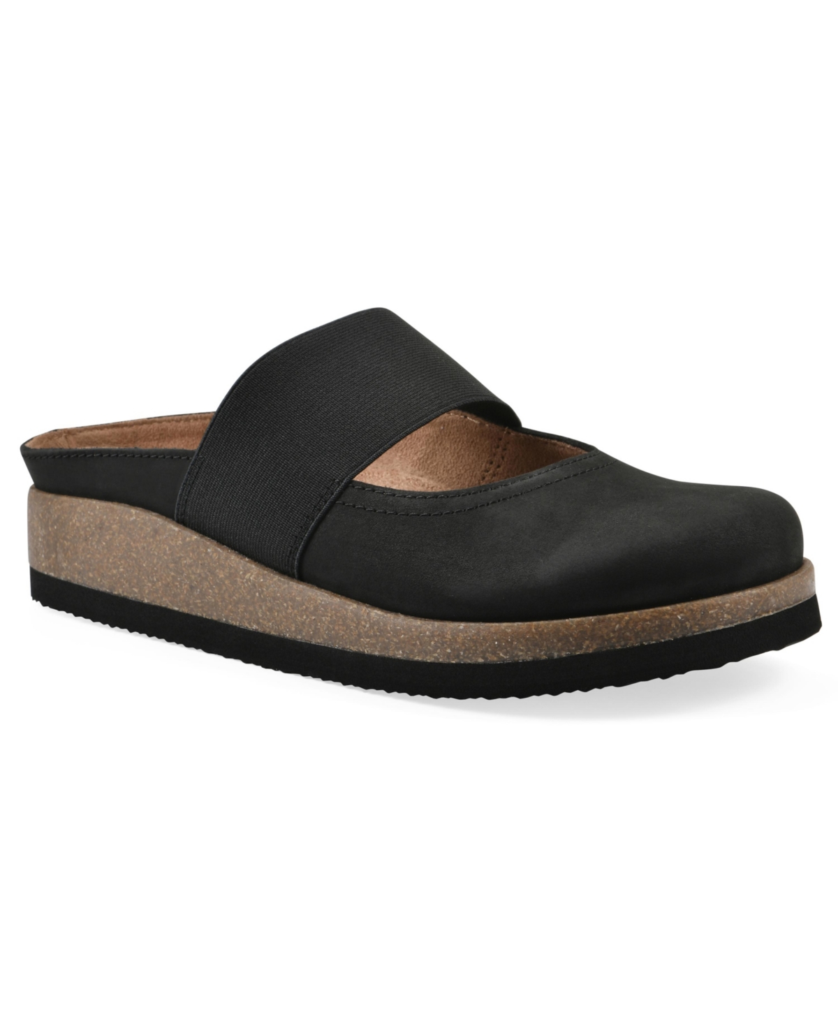 Women's Bassi Round Toe Mules - Brown Leather