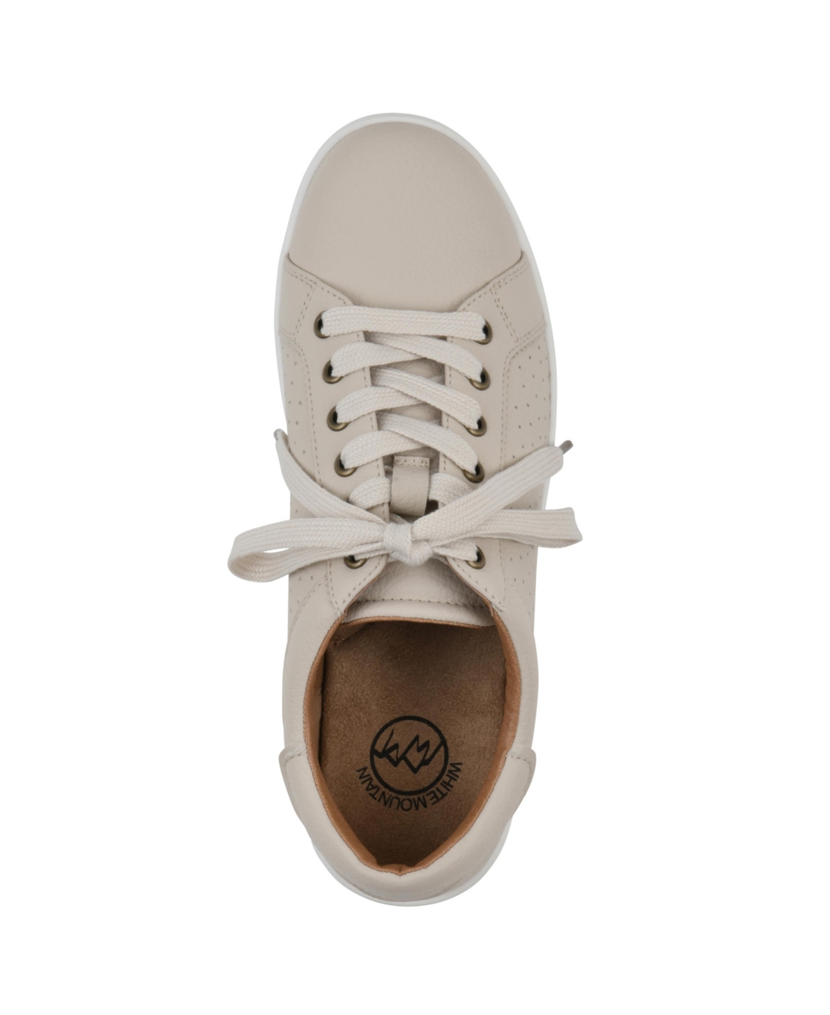 White Mountain Women's Uniform Lace-up Sneakers In Bone Smooth