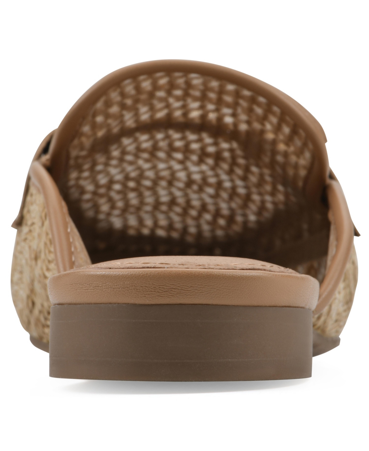 White Mountain Women's Bobbin Slip-on Mules In Dark Natural Smooth