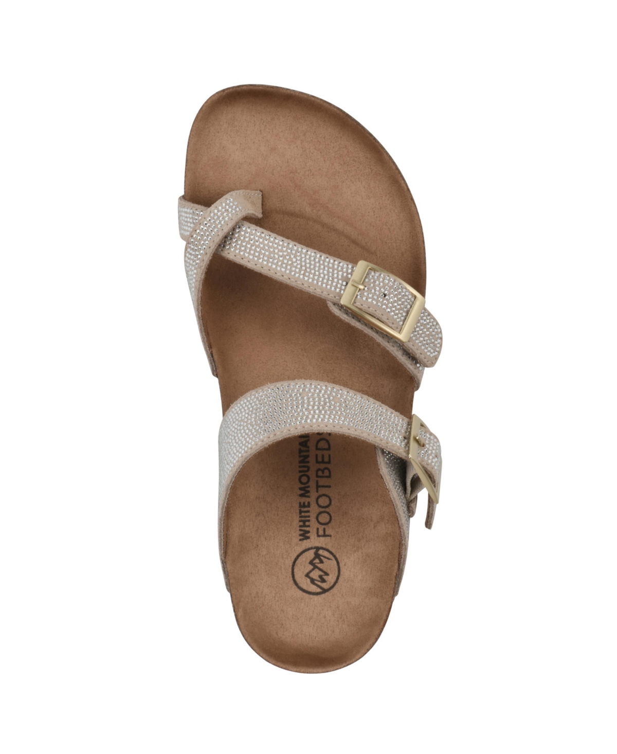 Shop White Mountain Women's Grays Round Toe Flat Sandals In Sandal Wood Suede