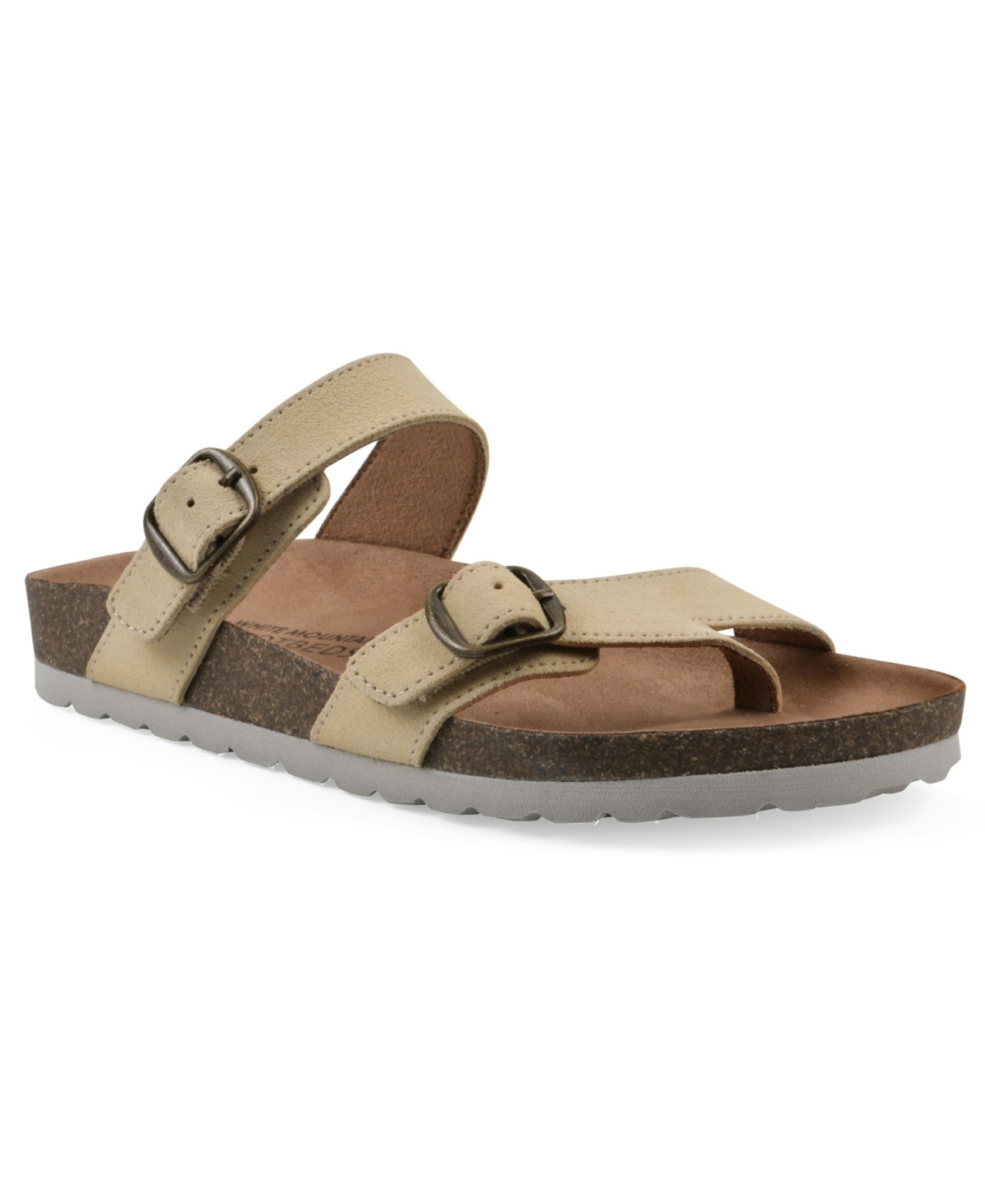 Women's Grams Round Toe Flat Sandals - Blue Raspberry Suede