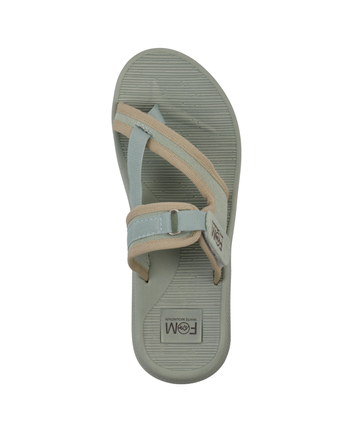 White Mountain Women's Basket Round Toe Flat Sandals
