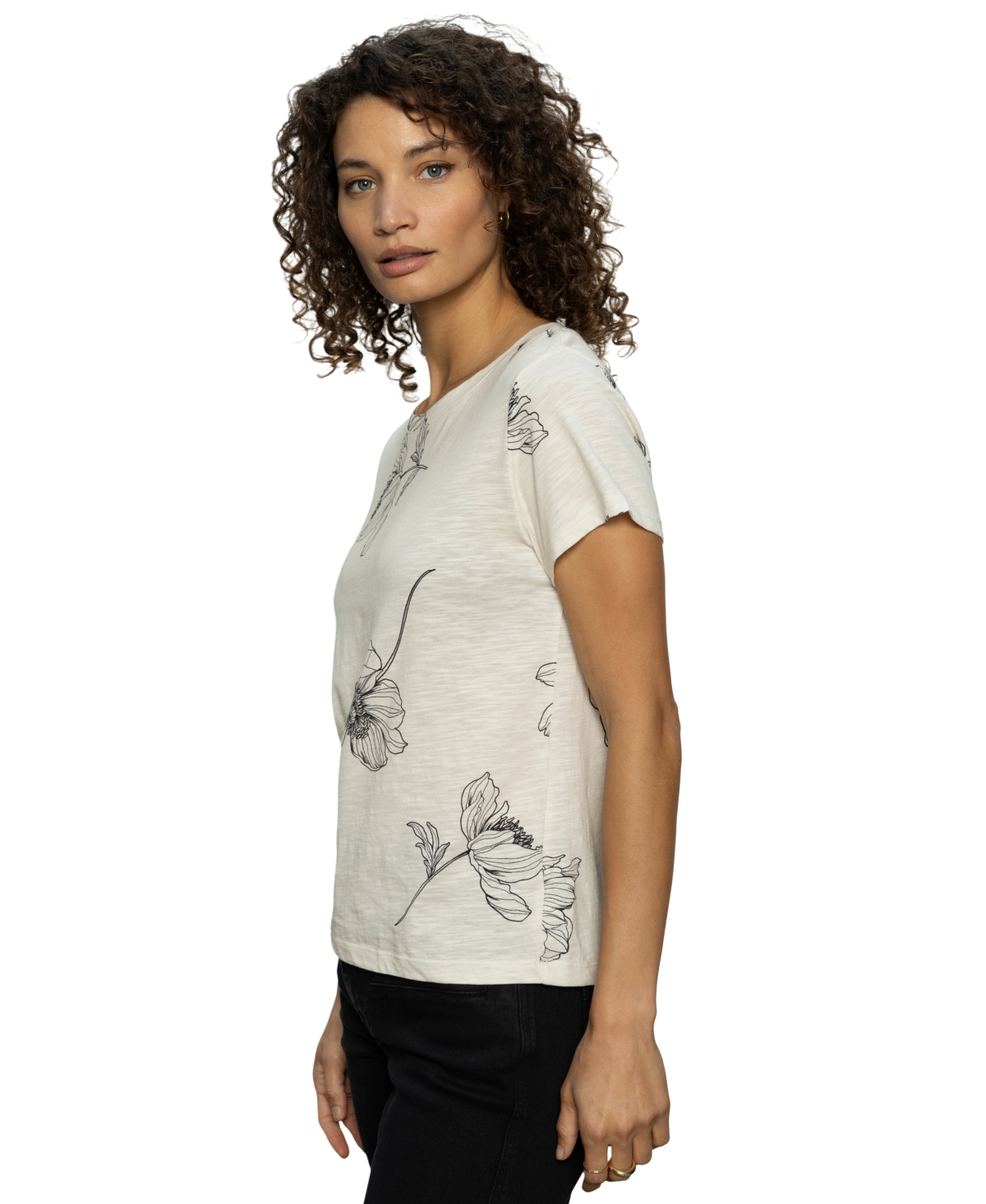 Sanctuary Women's Perfect Pull On T-shirt In Sketched Botanic