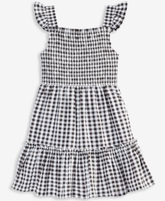 Mommy & Me Gingham Tiered Smocked Dress - Little Girl, Exclusively at Macy's