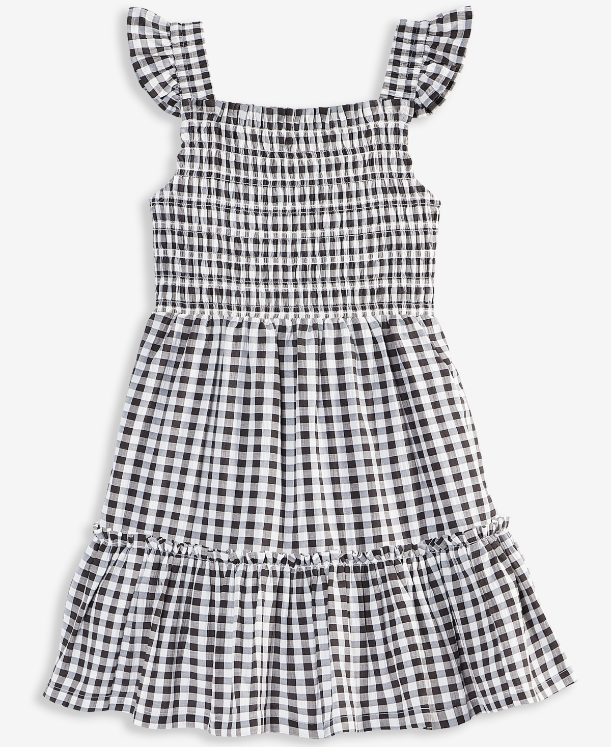 ON 34TH MOMMY & ME GINGHAM TIERED SMOCKED DRESS 