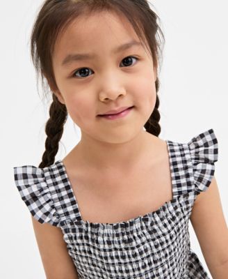 Toddler Girls Mommy & Me Gingham Smocked Dress, Exclusively at Macy's	