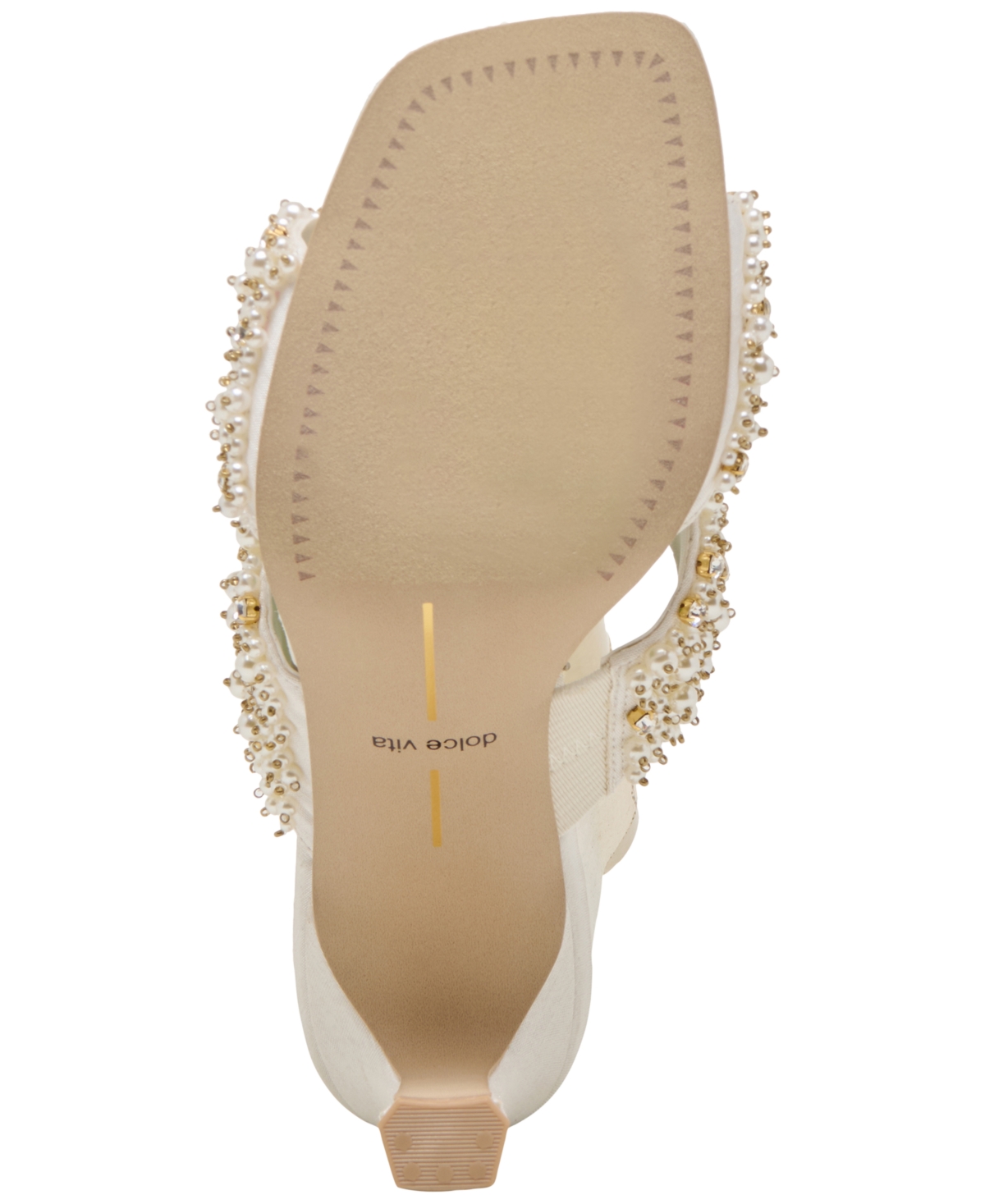 Dolce Vita Gitel Rhinestone Sandal In Ivory Rhinestone